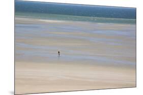 Africa, Western Sahara, Dakhla. Trist Walking Along the Beach of the Atlantic-Alida Latham-Mounted Photographic Print