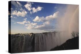 Africa, Zambia Side, View of Victoria Falls Rainbow-Stuart Westmorland-Stretched Canvas