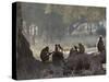 Africa, Zambia. Troop of Baboons Resting-Jaynes Gallery-Stretched Canvas