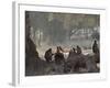 Africa, Zambia. Troop of Baboons Resting-Jaynes Gallery-Framed Photographic Print