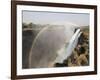 Africa, Zimbabwe, Victoria Falls. Rainbow over Waterfall-Jaynes Gallery-Framed Photographic Print