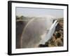 Africa, Zimbabwe, Victoria Falls. Rainbow over Waterfall-Jaynes Gallery-Framed Photographic Print