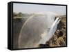 Africa, Zimbabwe, Victoria Falls. Rainbow over Waterfall-Jaynes Gallery-Framed Stretched Canvas