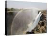 Africa, Zimbabwe, Victoria Falls. Rainbow over Waterfall-Jaynes Gallery-Stretched Canvas