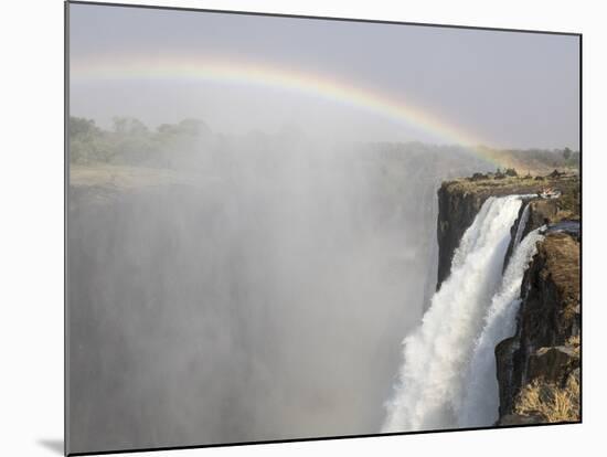 Africa, Zimbabwe, Victoria Falls. Rainbow over Waterfall-Jaynes Gallery-Mounted Photographic Print