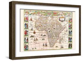 Africa-Willem Janszoon Blaeu-Framed Art Print