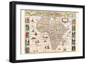 Africa-Willem Janszoon Blaeu-Framed Art Print