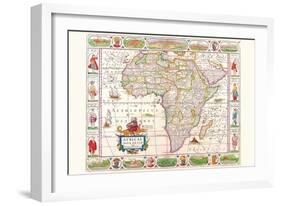 Africa-Vincenzo Coronelli-Framed Art Print