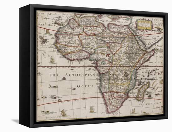 Africae Descriptio Nova, Trevethen Sculp, 1652-Henry Seile-Framed Stretched Canvas