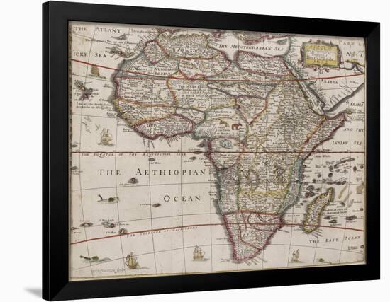 Africae Descriptio Nova, Trevethen Sculp, 1652-Henry Seile-Framed Giclee Print