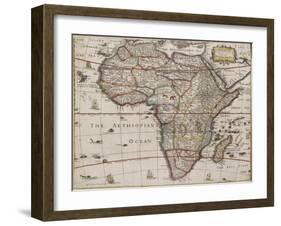 Africae Descriptio Nova, Trevethen Sculp, 1652-Henry Seile-Framed Giclee Print