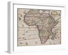 Africae Descriptio Nova, Trevethen Sculp, 1652-Henry Seile-Framed Giclee Print