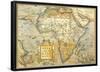 Africae Ta Bula Nova- Antique Map Of Africa-null-Framed Poster