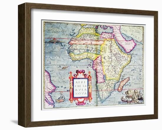 Africae Tabvla Nova, 1570-Abraham Ortelius-Framed Premium Giclee Print