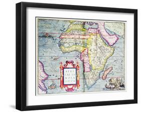 Africae Tabvla Nova, 1570-Abraham Ortelius-Framed Premium Giclee Print