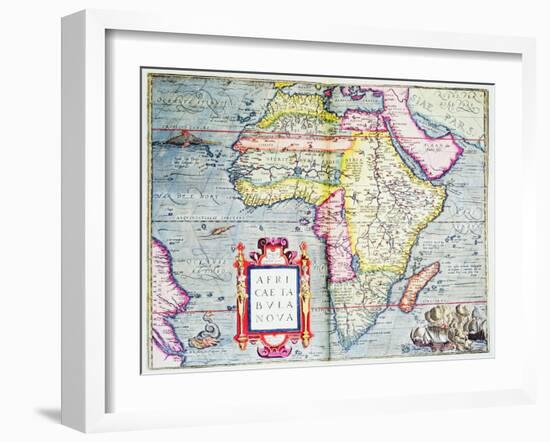 Africae Tabvla Nova, 1570-Abraham Ortelius-Framed Premium Giclee Print