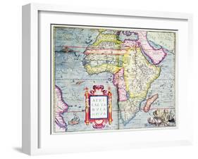 Africae Tabvla Nova, 1570-Abraham Ortelius-Framed Premium Giclee Print