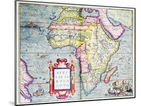 Africae Tabvla Nova, 1570-Abraham Ortelius-Mounted Premium Giclee Print