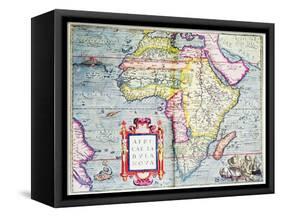 Africae Tabvla Nova, 1570-Abraham Ortelius-Framed Stretched Canvas