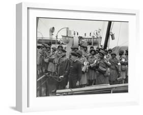 African America U.S. Army Nurses Arrive at Greenock-null-Framed Photo