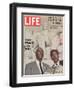 African American Activists Randolph and Rustin, Organizers of the Freedom March, September 6, 1963-Leonard Mccombe-Framed Photographic Print