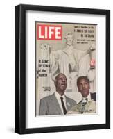 African American Activists Randolph and Rustin, Organizers of the Freedom March, September 6, 1963-Leonard Mccombe-Framed Premium Photographic Print