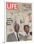 African American Activists Randolph and Rustin, Organizers of the Freedom March, September 6, 1963-Leonard Mccombe-Framed Photographic Print