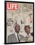 African American Activists Randolph and Rustin, Organizers of the Freedom March, September 6, 1963-Leonard Mccombe-Framed Photographic Print