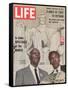 African American Activists Randolph and Rustin, Organizers of the Freedom March, September 6, 1963-Leonard Mccombe-Framed Stretched Canvas