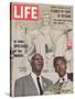 African American Activists Randolph and Rustin, Organizers of the Freedom March, September 6, 1963-Leonard Mccombe-Stretched Canvas