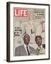 African American Activists Randolph and Rustin, Organizers of the Freedom March, September 6, 1963-Leonard Mccombe-Framed Photographic Print