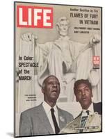 African American Activists Randolph and Rustin, Organizers of the Freedom March, September 6, 1963-Leonard Mccombe-Mounted Photographic Print