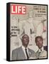 African American Activists Randolph and Rustin, Organizers of the Freedom March, September 6, 1963-Leonard Mccombe-Framed Stretched Canvas