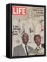 African American Activists Randolph and Rustin, Organizers of the Freedom March, September 6, 1963-Leonard Mccombe-Framed Stretched Canvas