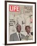 African American Activists Randolph and Rustin, Organizers of the Freedom March, September 6, 1963-Leonard Mccombe-Framed Photographic Print