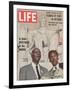 African American Activists Randolph and Rustin, Organizers of the Freedom March, September 6, 1963-Leonard Mccombe-Framed Photographic Print