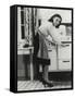 African American Actress Lena Horne at a Gas Stove-null-Framed Stretched Canvas