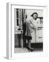African American Actress Lena Horne at a Gas Stove-null-Framed Photo