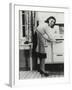 African American Actress Lena Horne at a Gas Stove-null-Framed Photo