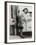 African American Actress Lena Horne at a Gas Stove-null-Framed Photo