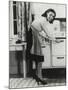 African American Actress Lena Horne at a Gas Stove-null-Mounted Photo