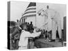 African American Airman Receiving a Military Award at Tuskegee Army Air Field-null-Stretched Canvas