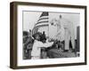 African American Airman Receiving a Military Award at Tuskegee Army Air Field-null-Framed Photo