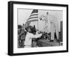 African American Airman Receiving a Military Award at Tuskegee Army Air Field-null-Framed Photo