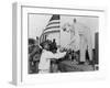 African American Airman Receiving a Military Award at Tuskegee Army Air Field-null-Framed Photo