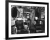 African American Barber Shop, Atlanta, Georgia, March, 1936-null-Framed Art Print