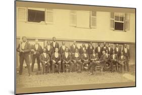 African American Baseball Team, Danbury, Connecticut-null-Mounted Art Print