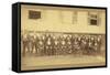 African American Baseball Team, Danbury, Connecticut-null-Framed Stretched Canvas