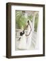 African American Bride Dancing with Flower Girl-Blend Images-Framed Photographic Print