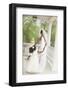 African American Bride Dancing with Flower Girl-Blend Images-Framed Photographic Print